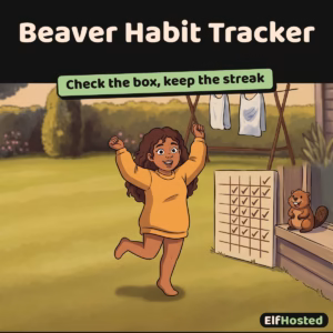 Beaver Habit Tracker: illustration