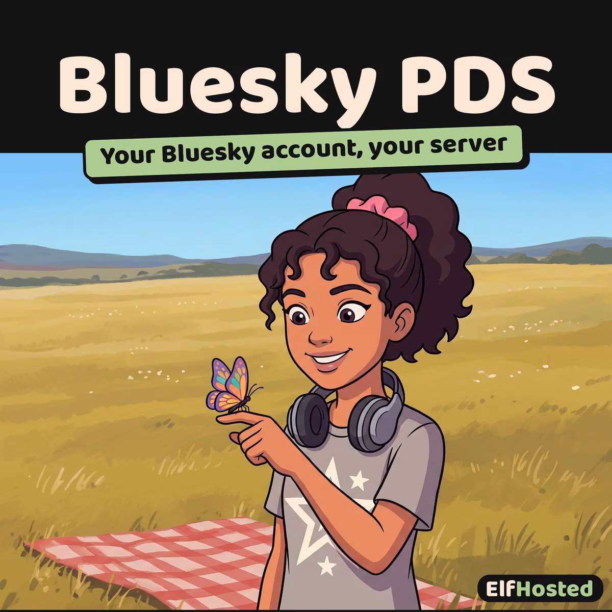 bluesky-pds-card Bluesky PDS (Personal Data Server): illustration